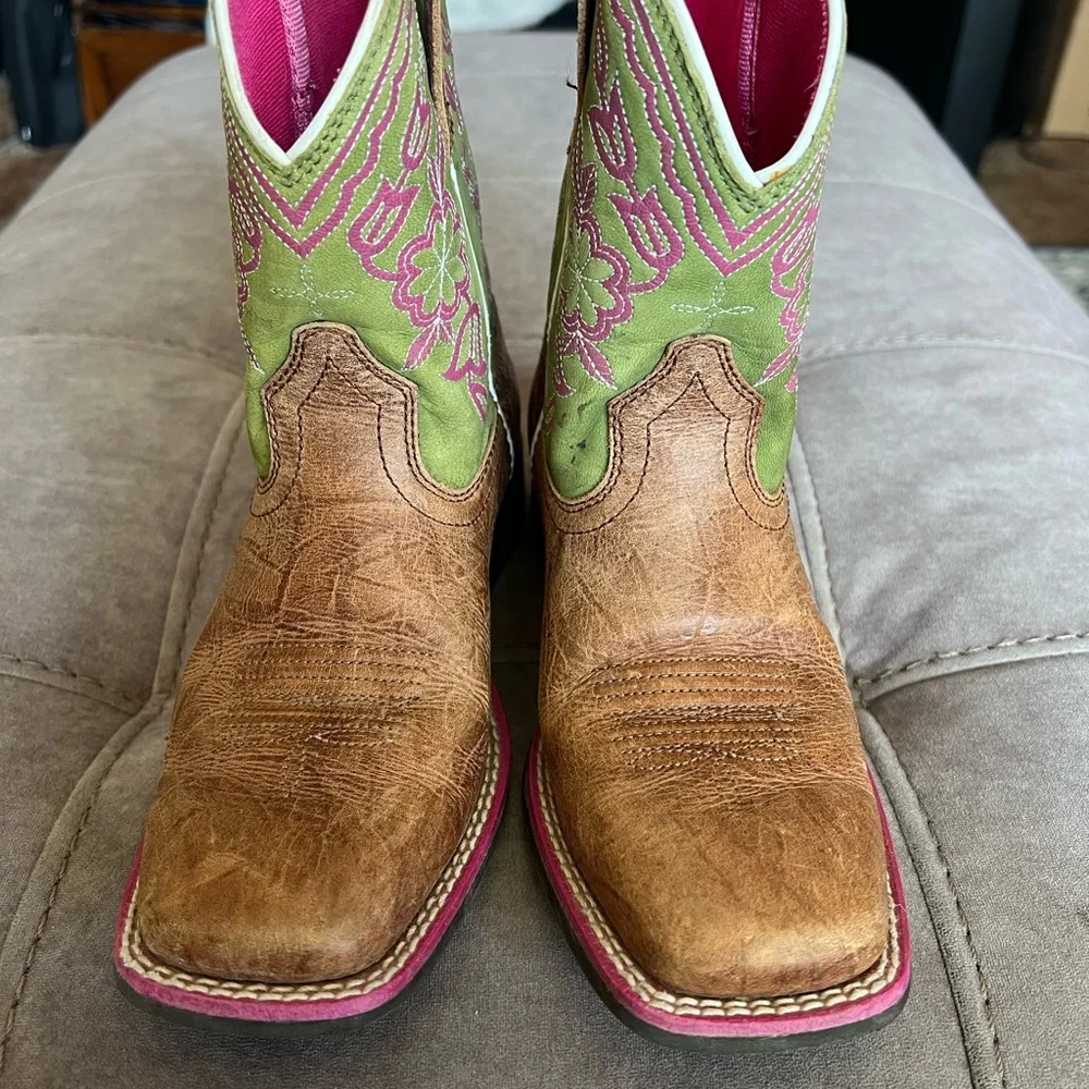 Ariat Pink Leather Boots